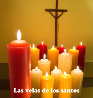 Las velas de los santos