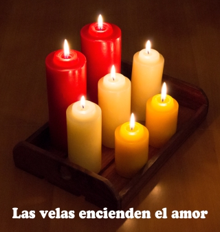 Las velas encienden el amor
